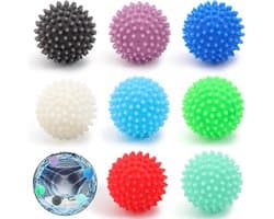 Famanu - 8 Herbruikbare Wasdrogerballen - Klitvrij - Voor Wasmachine - Droger - Reinigen Huiskleding — afbeelding 1