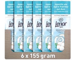 Lenor Light Geurbooster Katoen Fris - 6 x 155 gram - Wasparfum