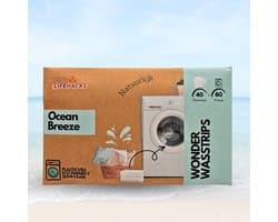 Good Lifehacks Wonder Wasstrips - Wasmiddel & Wasverzachter - Wasmiddeldoekjes - 80 Wasvellen - Plastic Vrij - Biologisch Afbreekbaar - Zero Waste - Hypoallergeen - Ocean Breeze