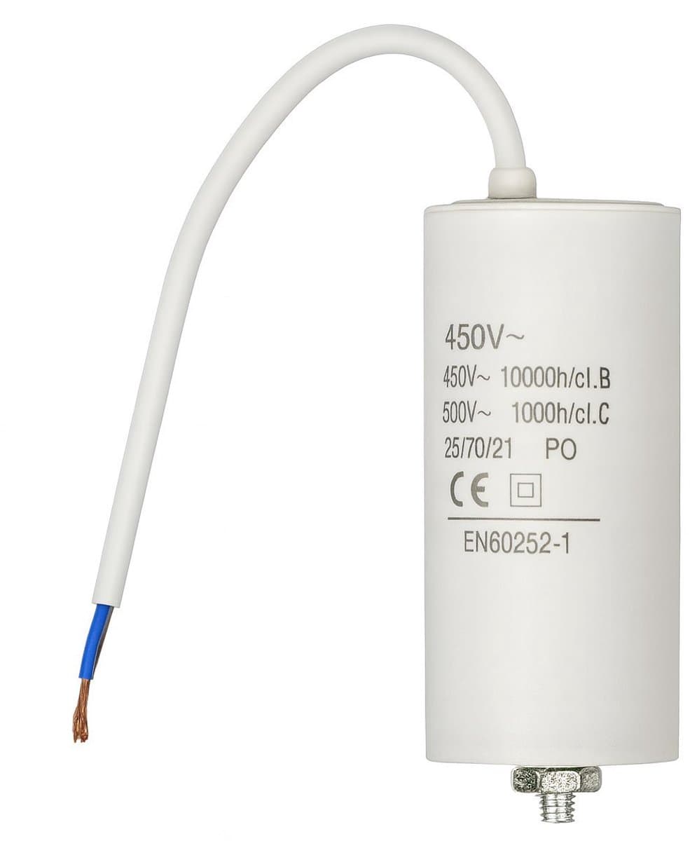 Fixapart W9-11220N Condensator 20.0 uf / 450 V + Kabel — afbeelding 1