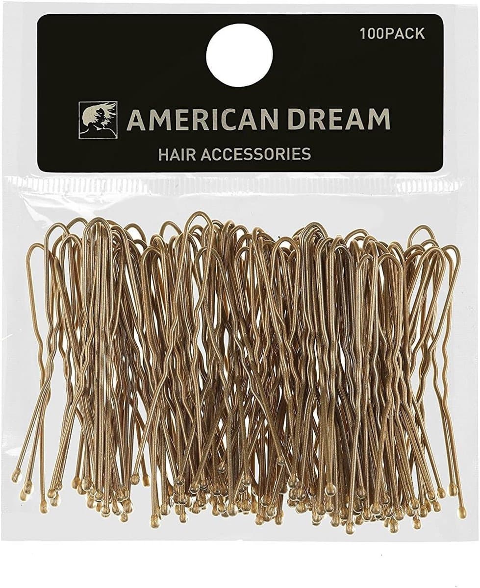 100x Blond Golfvormige Haarspelden - 5 cm - Professionele Klemmen voor Opsteken — afbeelding 1