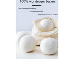 6 Stuks Wollen droogballen voor wasdrogers