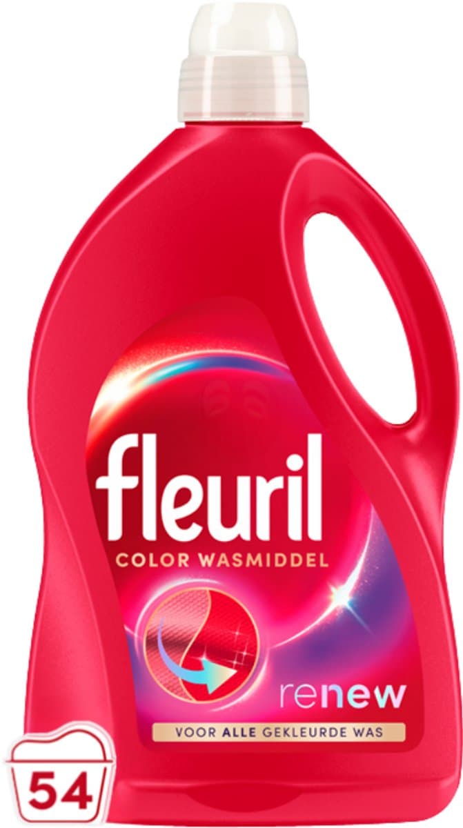 Fleuril Renew Kleur - Vloeibaar Wasmiddel - Voordeelverpakking - 54 Wasbeurten — afbeelding 1