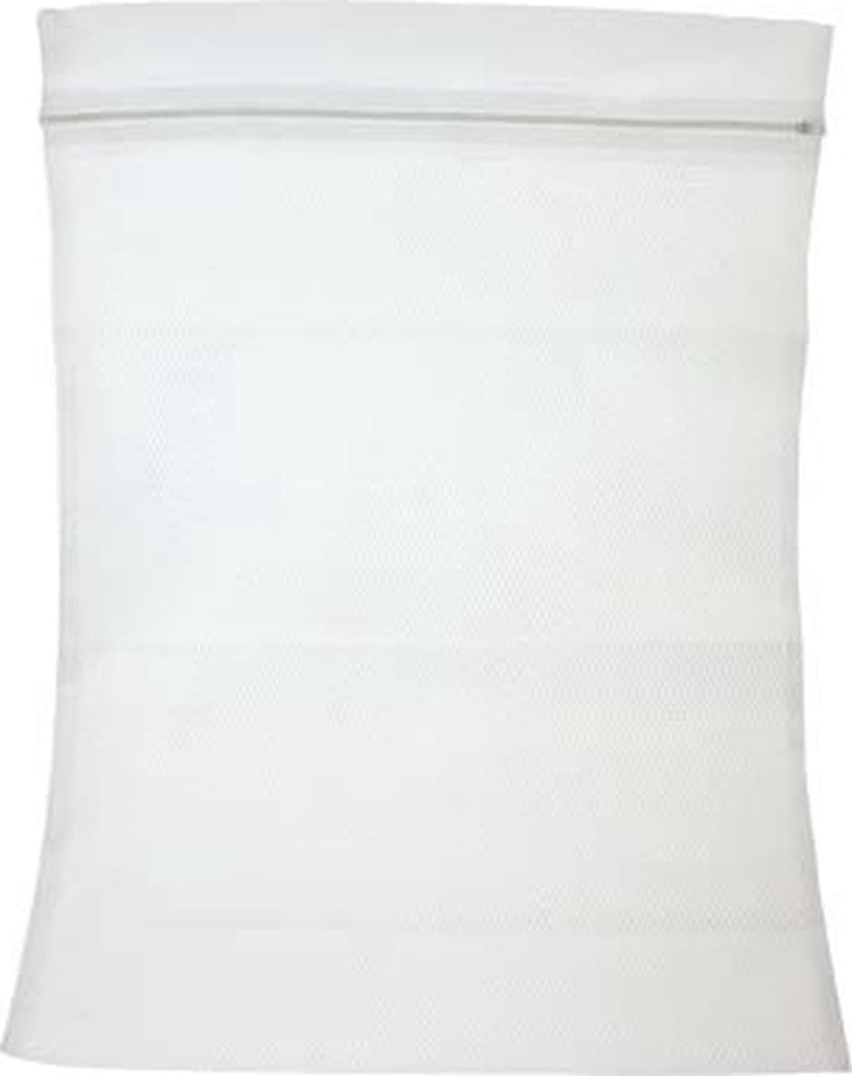 Waszak voor delicaat wasgoed - 2x - wit - 40 x 60 cm - lingerie zak — afbeelding 1