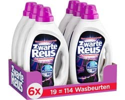 Zwarte Reus Gel - Vloeibaar Wasmiddel - Voordeelverpakking - 6 x 19 Wasbeurten