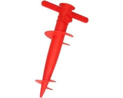 Rode parasolhouder / parasolboor - 30 cm - parasolvoet / parasolstandaard