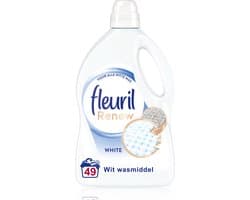 Fleuril Renew Wit - Vloeibaar Wasmiddel - Voordeelverpakking - 49 Wasbeurten