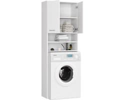Wasmachine Ombouw Wit-Wasmachine/Wasdroger meubel 180 cm — afbeelding 1