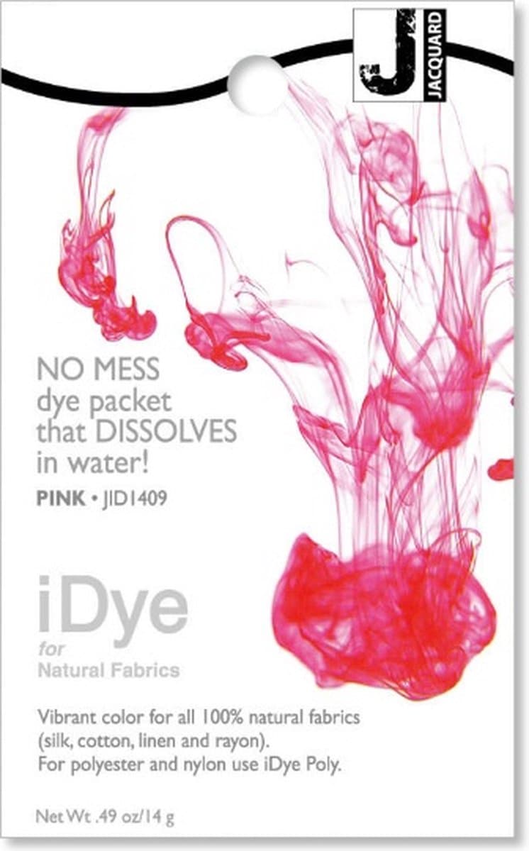 Jacquard textielverf iDye Natural roze 14g voor natuurlijke stoffen. — afbeelding 1