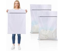Wasnetjes met ritssluiting - Groot - 60 x 90 cm - Scheurbestendig Polyester Wasnet voor Wasgoed Bescherming