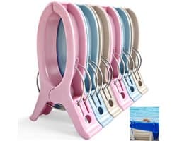 Solidchoice - 6 Stuks Grote Strandhanddoek Clips