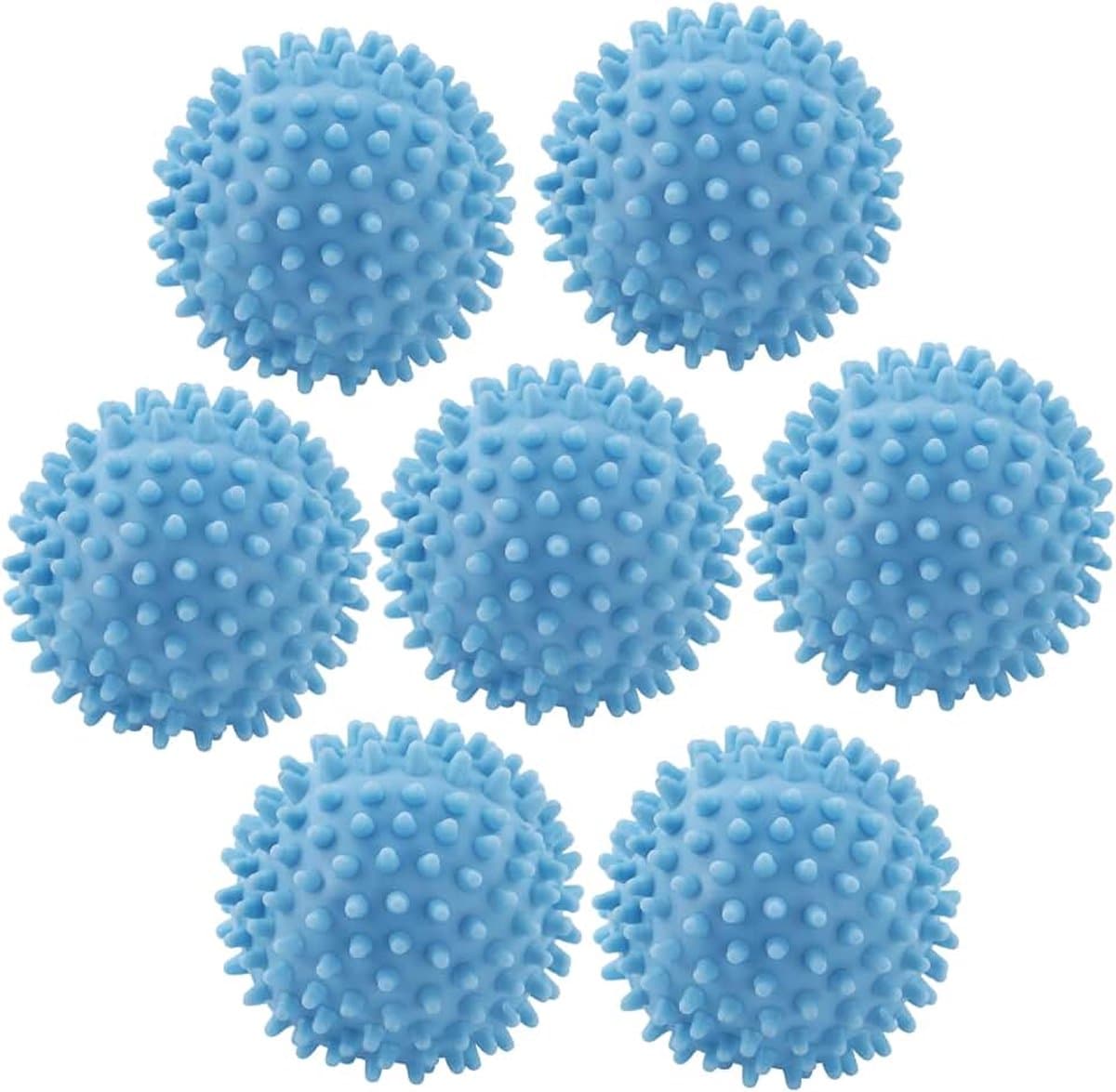 7 stuks drogerballen, wasballen voor donsjacks, wasbal voor wasmachine, herbruikbare drogerbal, drogerbal voor thuiskleding, reiniging, blauw — afbeelding 1