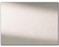 Aluminium composietplaat 15 x 20 cm - zilver geborsteld - weerbestendig - ideaal voor binnen en buiten - ShopVlot