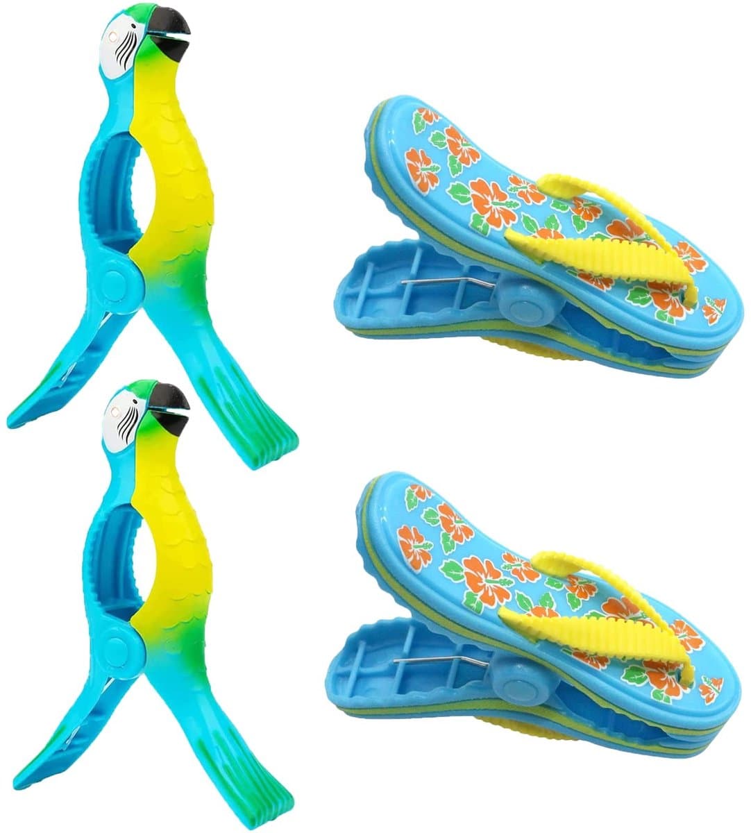 Solidchoice - Set van 4 Strandhanddoek Klemmen in Leuke Stijl — afbeelding 1