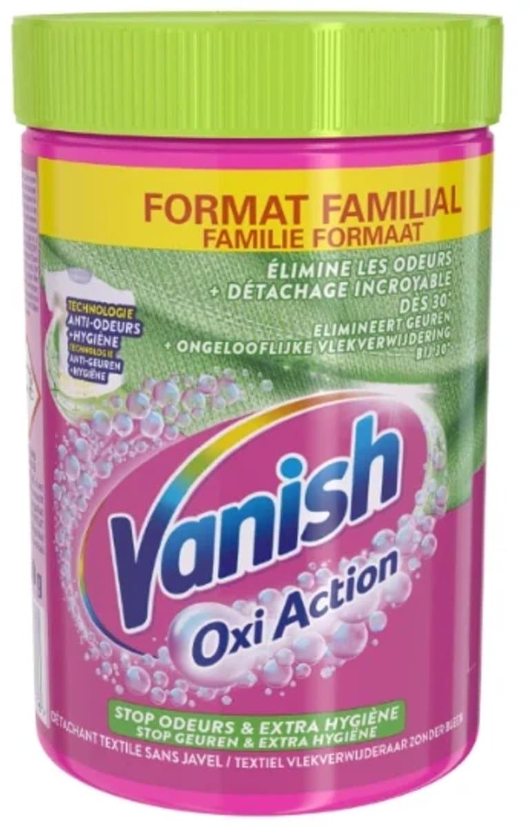 Vanish Oxi Action Vlekverwijderaar Poeder – 750 g – Krachtige Vlekverwijderaar voor Witte en Gekleurde Was — afbeelding 1