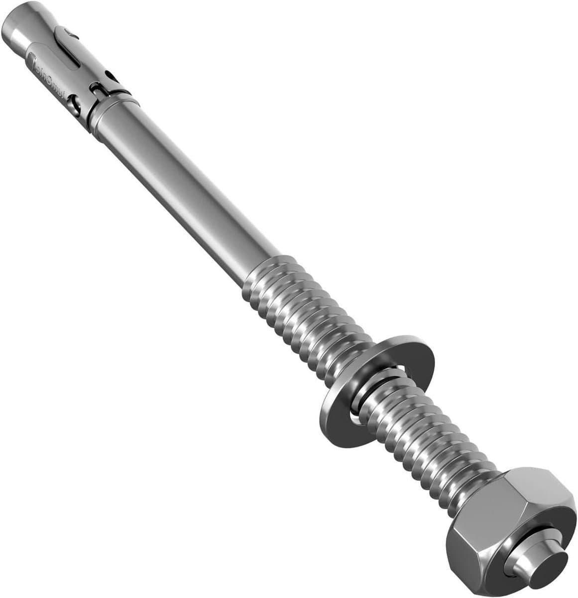 Zware Ankers - Metaalpluggen Bevestiging - Stevig Bevestigen - Gegalvaniseerd Staal - M16 x 215mm - Zilverkleurig — afbeelding 1