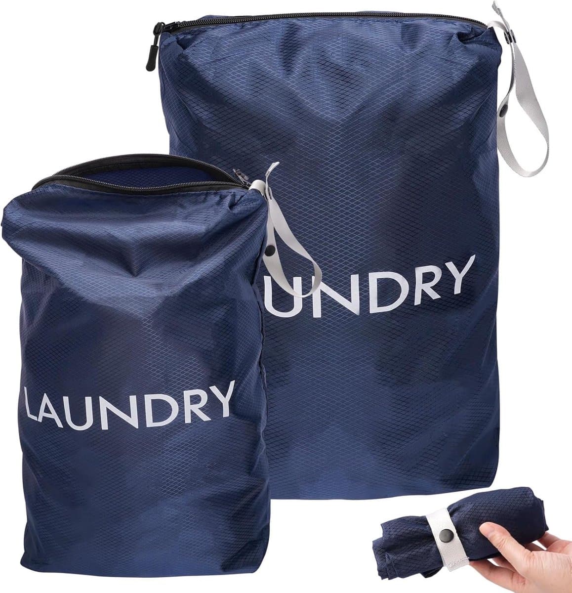 Thijox - 2 Stuks Reiswaszakken 45 x 60 cm & 35 x 55 cm | Waterdichte Waszak met Ritssluiting, Duurzaam en Scheurbestendig, Ideaal voor Vakantie en Cam — afbeelding 1
