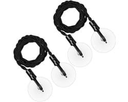 Waslijn Uittrekbaar - Draagbaar - Campingaccessoires - Waslijn met Haken - Waslijn met Zuignappen - Rubberband Materiaal - Drooglijn
