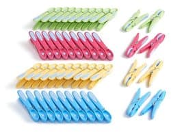 Wasknijpers Bloem - 48 Stuks - Duurzaam - Soft Clips - UVA/UVB-bestendig - Vorst- en Roestbestendig - Robuust Plastic - Wasknijper