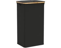 Lìon® Wasmand - 100L - Wasbox - Wasmanden - Zwart - 41cm x 33cm x 74cm