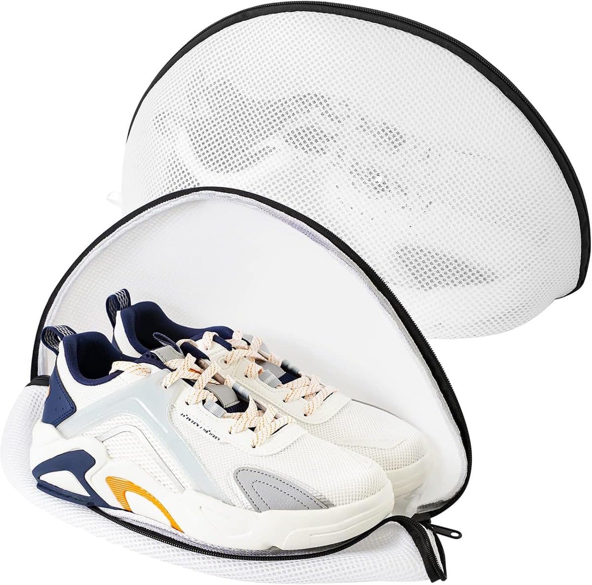 Mesh-Waszak Voor Schoenen Of Sneakers, Multi-Beschermende Wasnet Met Duurzame Ritssluiting, Waszak Voor Reizen - 2-Delige Set — afbeelding 1