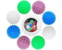 8 stuks drogerballen, drogerballen voor wasdroger, drogerballen voor donsjacks, herbruikbare wasballen, voor wasmachine, wasdroger, ballen, wollig wassen