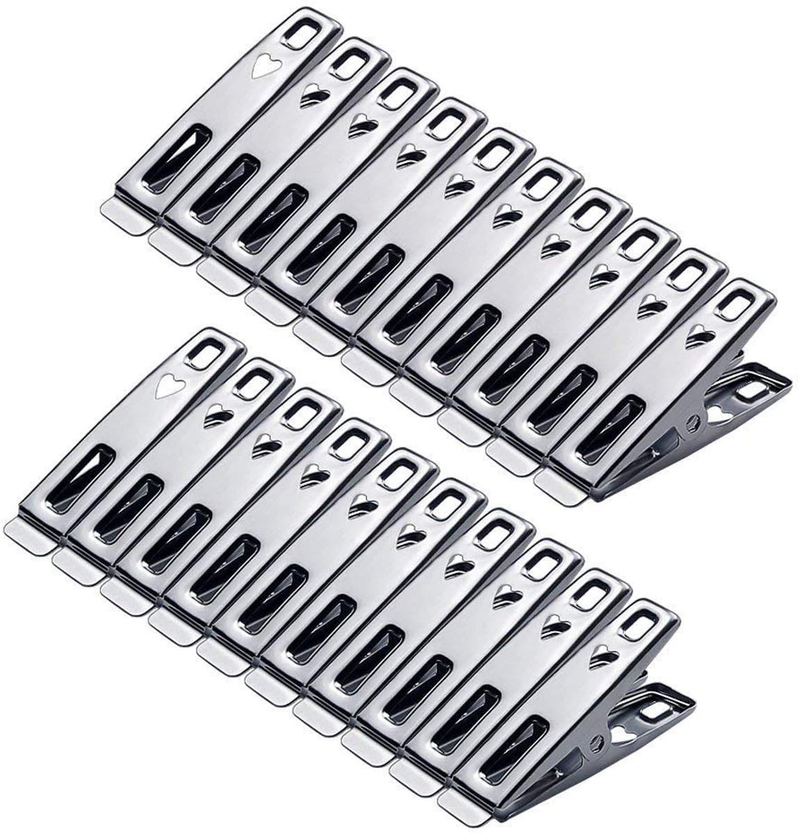 Dailygoods - 80 Stuks Wasknijpers - Multifunctionele Clips voor Kleding en Snacks — afbeelding 1