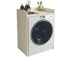 JCP® Wasmachine Ombouw - Wasmachine Meubel - Wasmachine Kast - Beige - 62cm x 66cm x 97cm