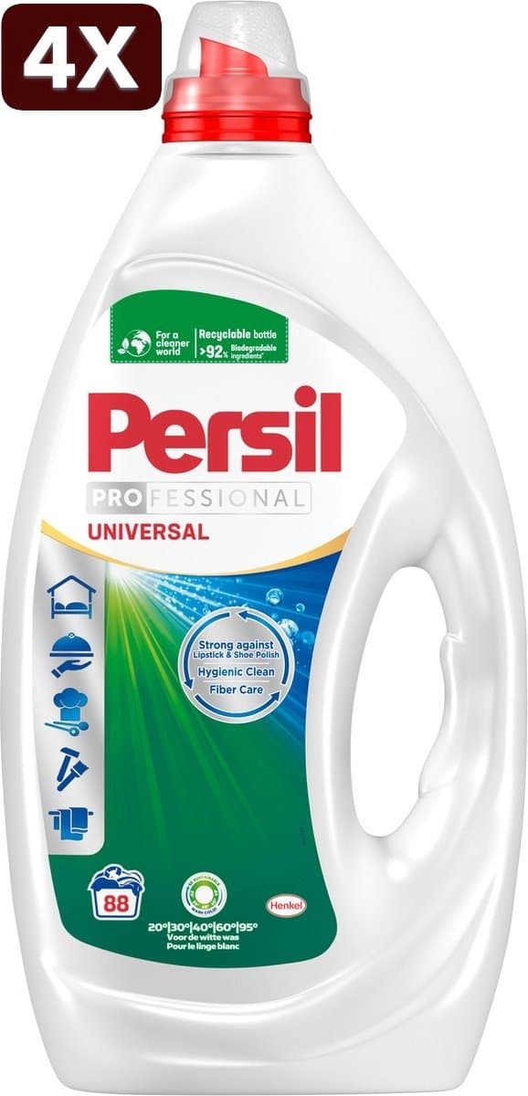 4 x Persil Professional Gel Universal - Vloeibaar Wasmiddel - 88 Wasbeurten — afbeelding 1