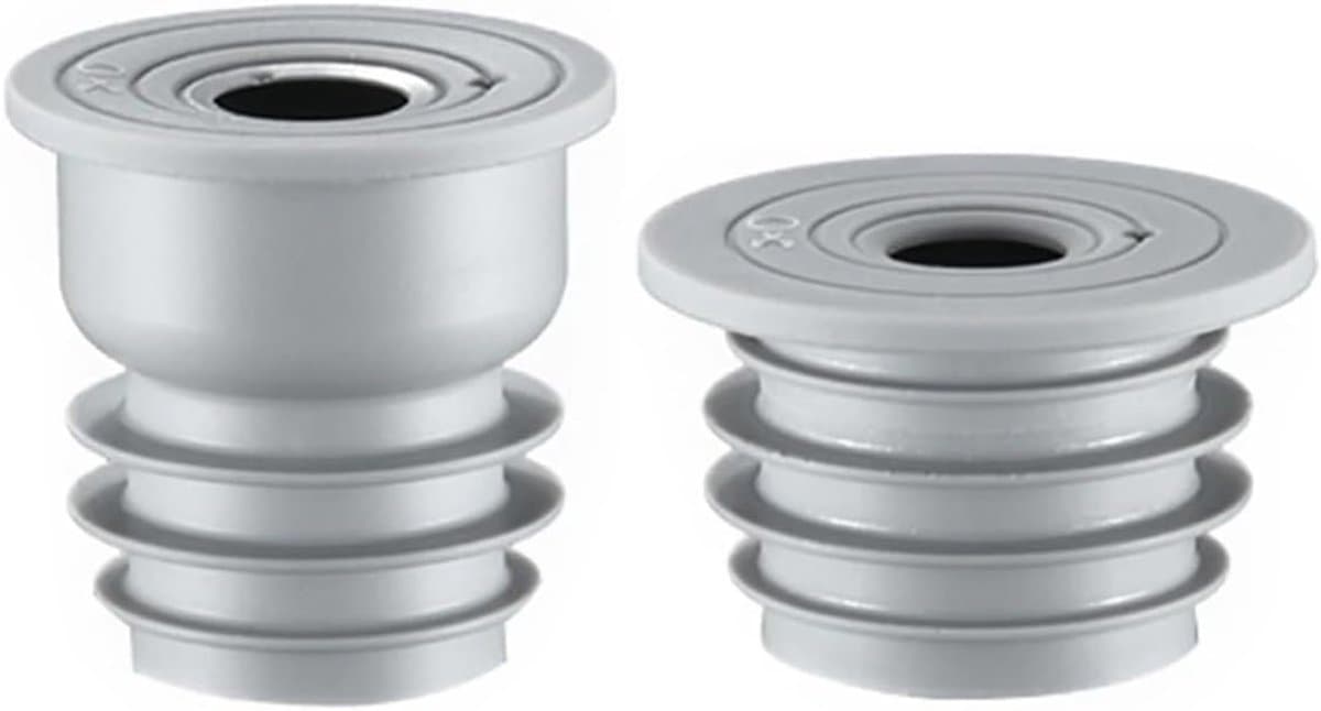 Rioolafdichtingen - 2 stuks - Vloerafvoer - Siliconen - Afvoerplug afdekking vloer - 35-40 mm, 45-50 mm - Afvoerbuis afdichting - Met deksel - Voor thuis, keuken en badkamer — afbeelding 1