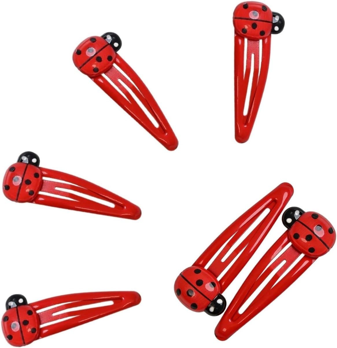 Lieveheersbeestje schattige haarspeld haarclips, cartoon-dierenhaarspeld zijnaald Ladybird haarclips voor lieveheersbeestje kostuum outfit anti-slip tiara's voor dames meisjes — afbeelding 1