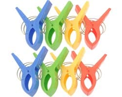 Badlaken Knijpers - XXL - 8 stuks - Strandstoel klemmen - Handdoek XXL klem - Zomer - Strand - Stoel- Knijpers XXL