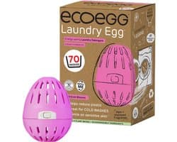 EcoEgg Was ei – British Blooms- Wasparels – Navulbaar – Geschikt voor de gevoelige huid – Dermatologisch getest - 70 wasbeurten (Roze)