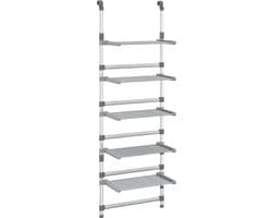 vidaXL - Droogrek - 5-laags - hangend - aluminium