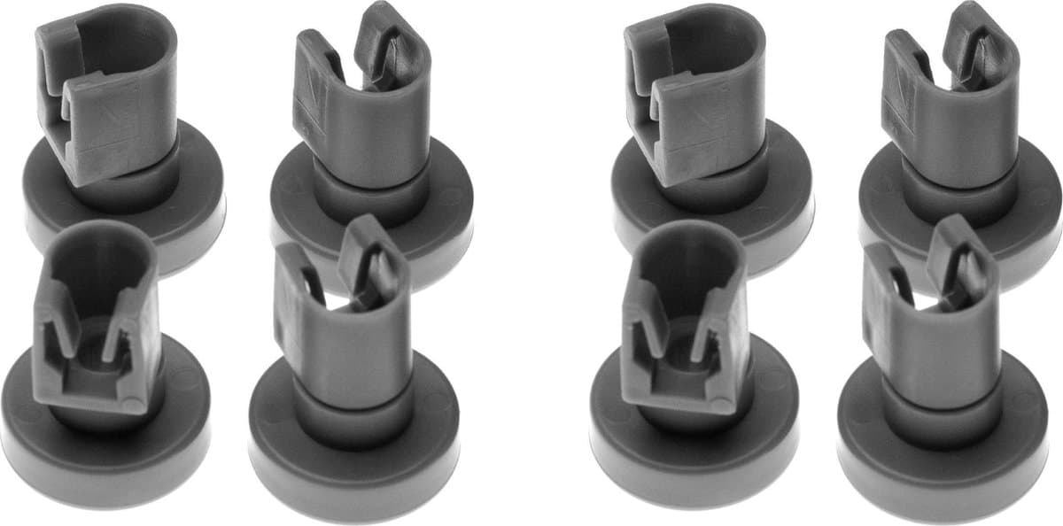 Vaatwasser Wiel - Onderkorf - 8 Stuks - 24mm - Geschikt voor Ikea, AEG, Electrolux, Zanussi — afbeelding 1