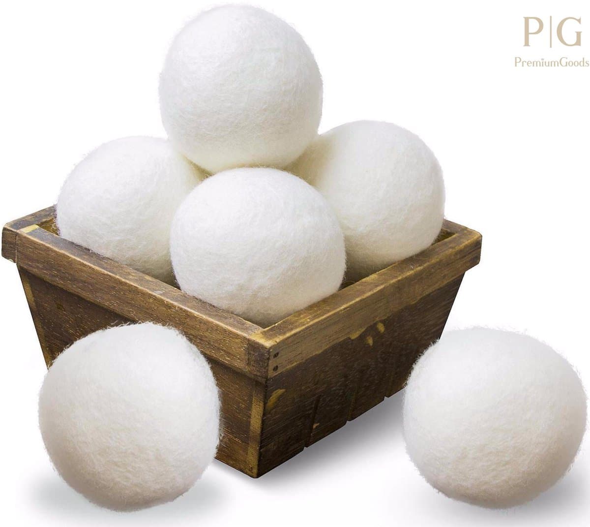 Wollen Droger Ballen - Herbruikbare Wasdroger Ballen - Set 6 Stuks - Milieuvriendelijk — afbeelding 1