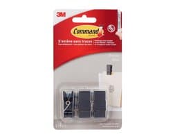 Bevestigingsstrip Command 3 springclips zwart