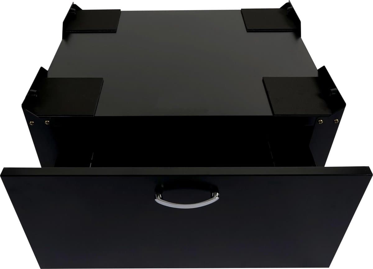 Wasmachine sokkel - verhoger - 33 cm met lade - zwart — afbeelding 1