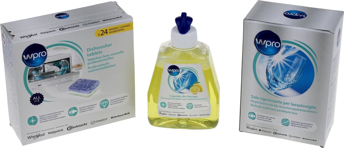 WPRO - Set Dishwashing: 1 doos vaatwastabletten + 1 fle - 484010678192 — afbeelding 1