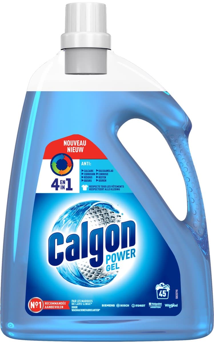 Calgon 4in1 Wasmachinereiniger & Antikalk Gel - 45 Wasbeurten - 2,25L — afbeelding 1
