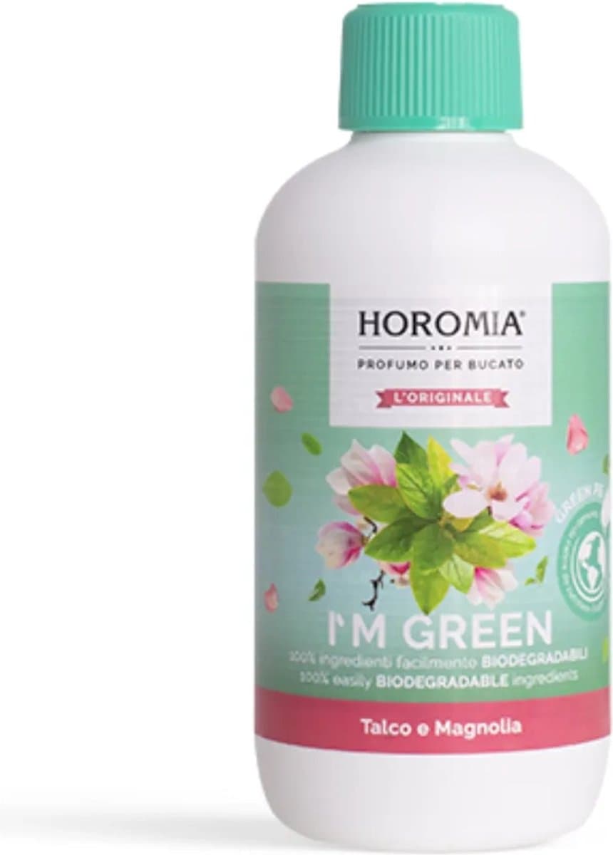 Horomia Wasparfum I’M GREEN Biologisch Talco e Magnolia 400 ml _Wasparfum - Geur bij de Was - Wasgeurtje — afbeelding 1