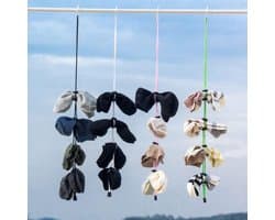 Sokken Organizer Wasmachine - Voor 9 Paar Sokken - wit Koord