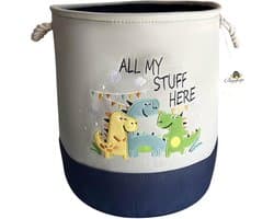 Opvouwbare wasmand, opbergmand, kinderen, manden, opbergspeelgoedmand voor kinderkamer, babykamer, decoratie, meisjes, Dinosau