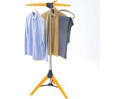 Tatkraft PALM Inklapbaar Droogrek 42 kleding hangers - Droogtoren - Wasrek - Droogrek Hangend - Wasrek Inklapbaar - Droogmolen - Opvouwbaar Staand Kleding Droogrek - Wasdroogrek - Droogrekken - Wasrek Staand - Voor Badkamer/Balkon/Binnen/Buiten