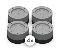 Amenzo® Trillingsdempers Wasmachine - 4 Stuks - Wasmachine Verhoger - Extra Dik - Wasmachine Dempers - Stapelbaar - Droger - Vaatwasser — afbeelding 1