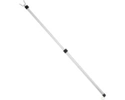 Kleding Droogpaal - Ophangstang Was - Efficiënt Kleding Hangen - Verstelbaar Telescopisch - 125 cm Lengte - Zilver