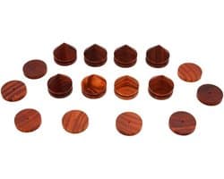 Speaker Isolatie Voeten - Demper Pads - Geluid Verbeteren - Set van 8 - 12x6x3 cm - Bruin