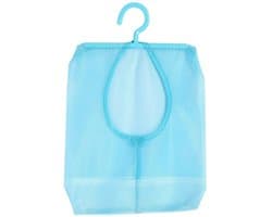 Multifunctionele Hangende Netzakhanger - Sokken Ondergoedopslag voor Badkamer Kledingkast Wasserij Waslijn - Buiten - 118 x 102in - Blauw Wasknijperzak