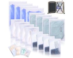 Dailygoods- Opbergzakken 16 Stuks - Ruimtebesparende Opbergtassen - Kledingzakken - Compressiezakken - Luchtdichte Zak - Ideaal voor Koffer - Opbergzak