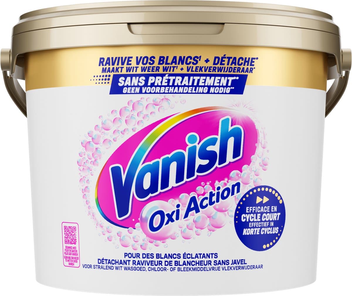 Vanish Oxi Action Whitening booster Poeder - Vlekverwijderaar Voor Witte Was - 2,7 kg — afbeelding 1